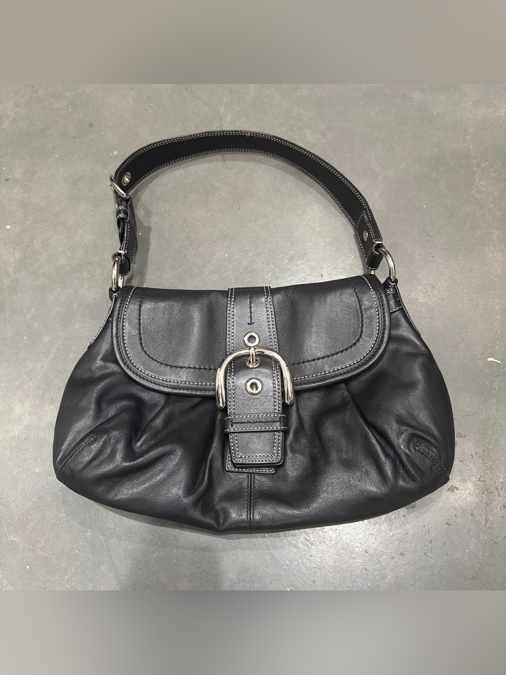 Coach Hobo Flap Buckle Bag
